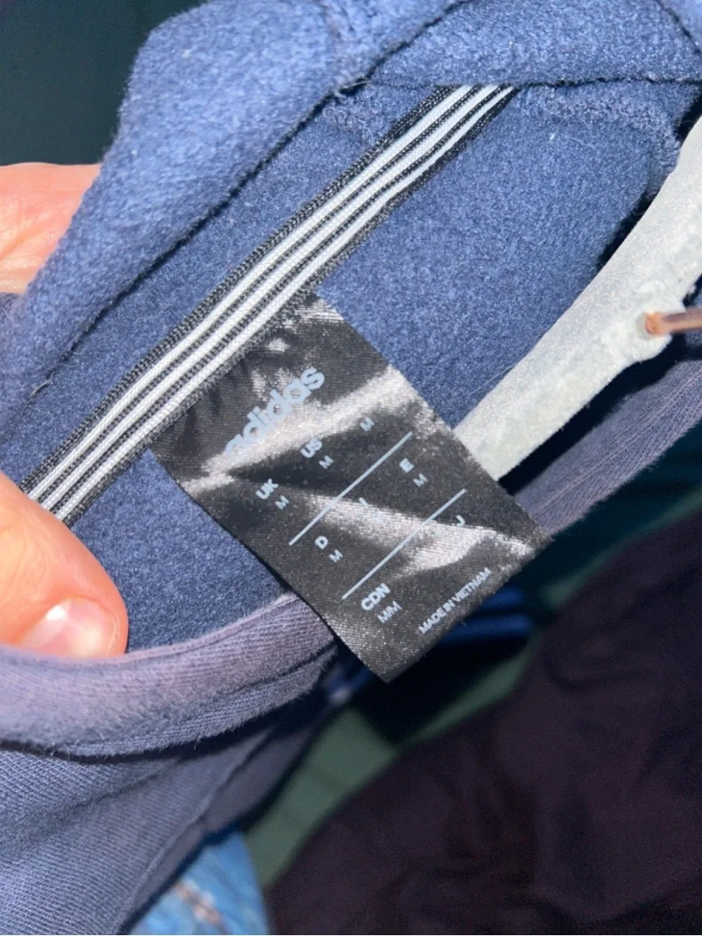 adidas Navy Crewneck Sweatshirt with White Logo